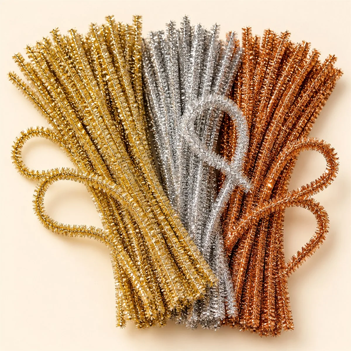 Illustration of Glitter & metallic stems